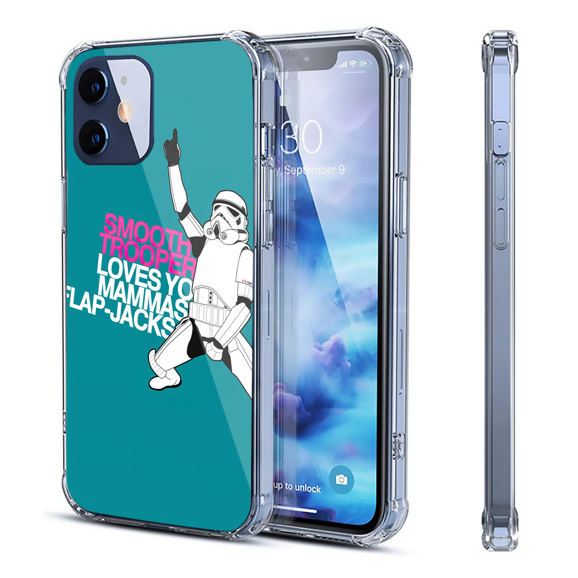 （画像用） スター・ウォーズ Star Wars 【iPhone 12シリーズ対応】透明スマホケース（クリアソフトケース）